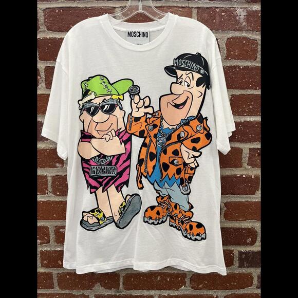 Moschino T ShirtThe Flintstones PrintSize M new with out tags